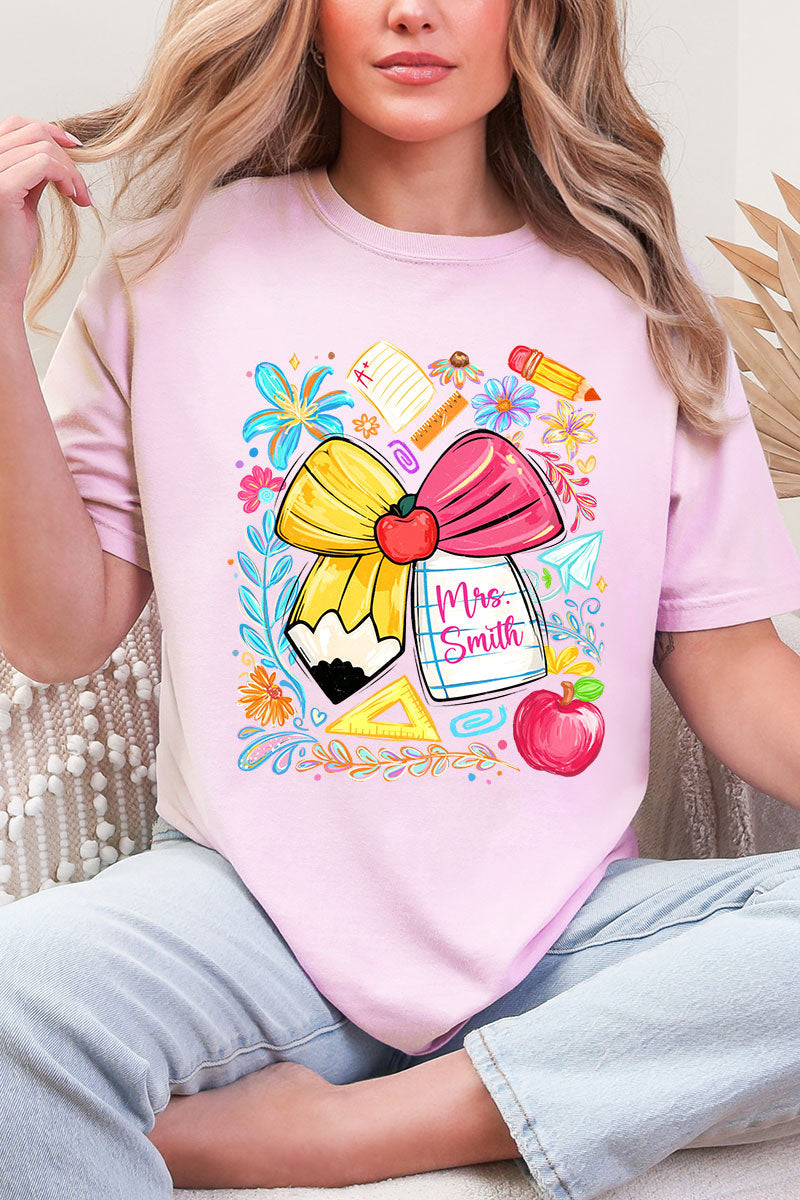 Personalized Sweet School Days Comfort Colors Adult Ring-Spun Cotton Tee