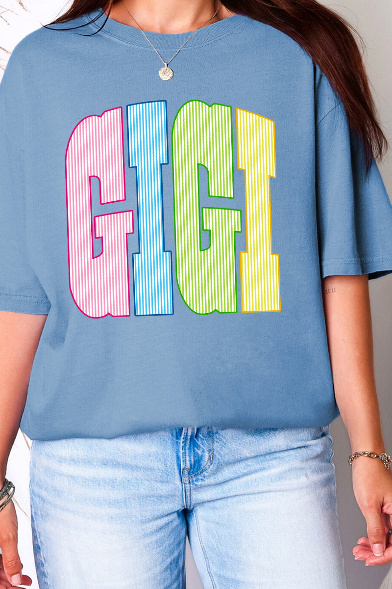 Color Me Loved Gigi Comfort Colors Adult Ring-Spun Cotton Tee