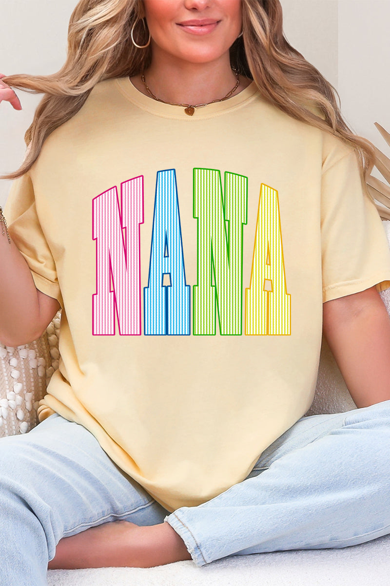 Color Me Loved Nana Comfort Colors Adult Ring-Spun Cotton Tee