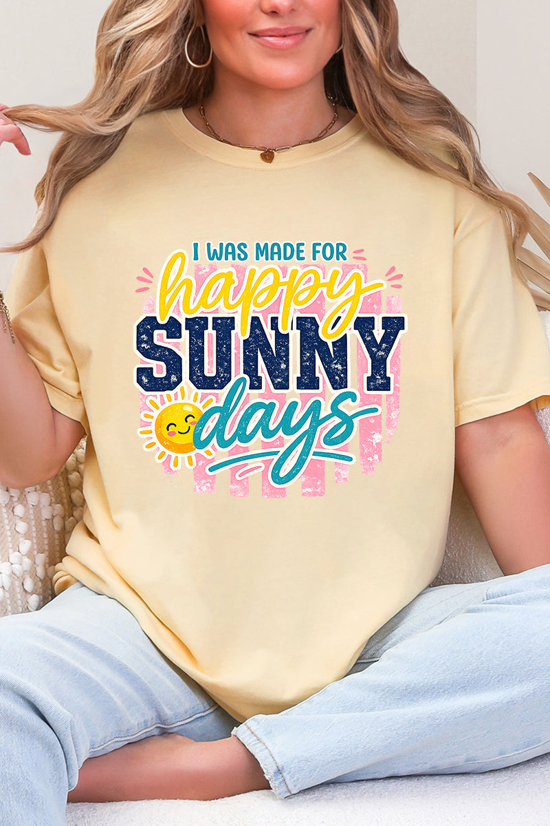 Made For Sunny Days Comfort Colors Adult Ring-Spun Cotton Tee