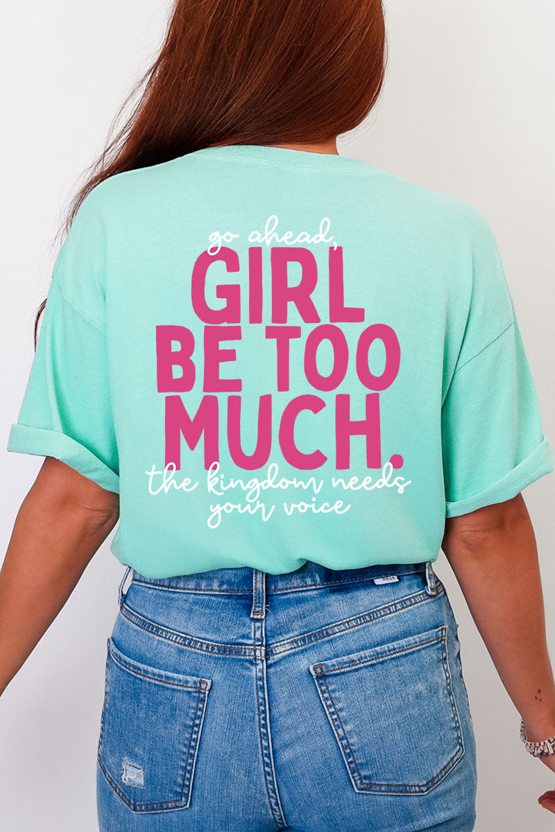 Esther Go Ahead Girl Full Front & Back Design Comfort Colors Adult Ring-Spun Cotton Tee