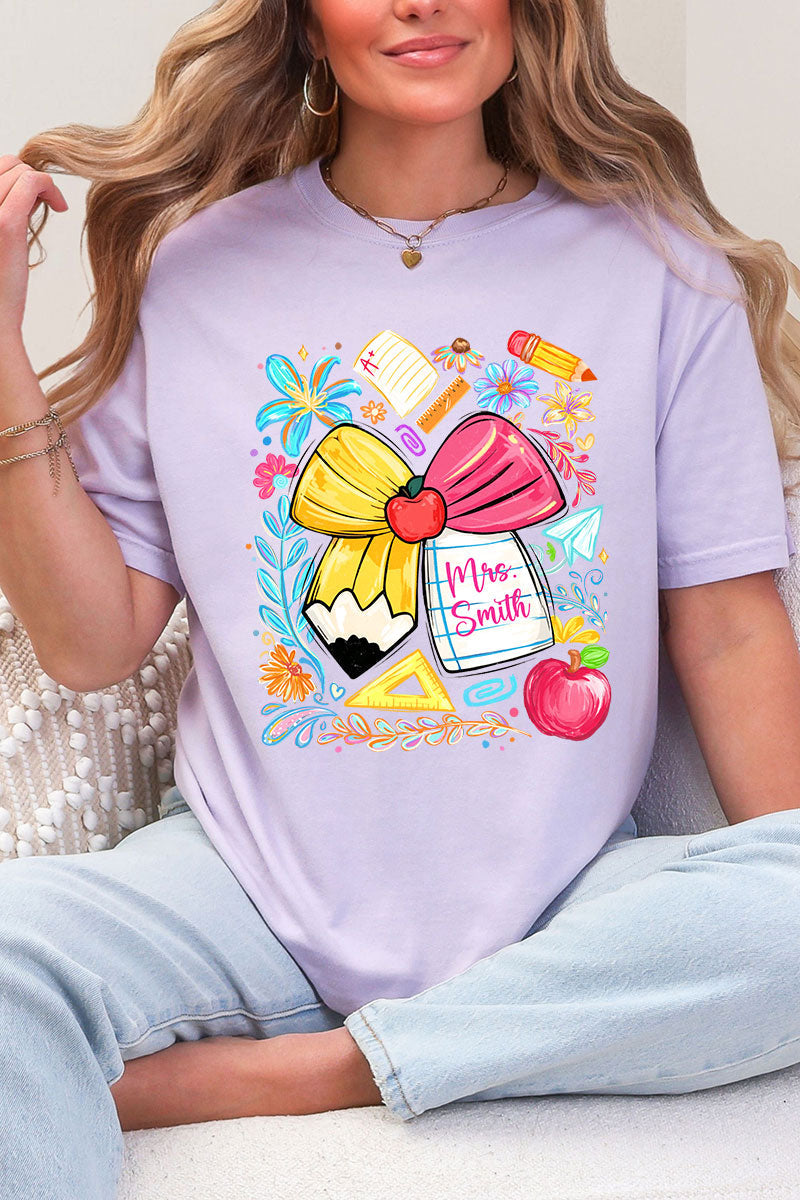 Personalized Sweet School Days Comfort Colors Adult Ring-Spun Cotton Tee