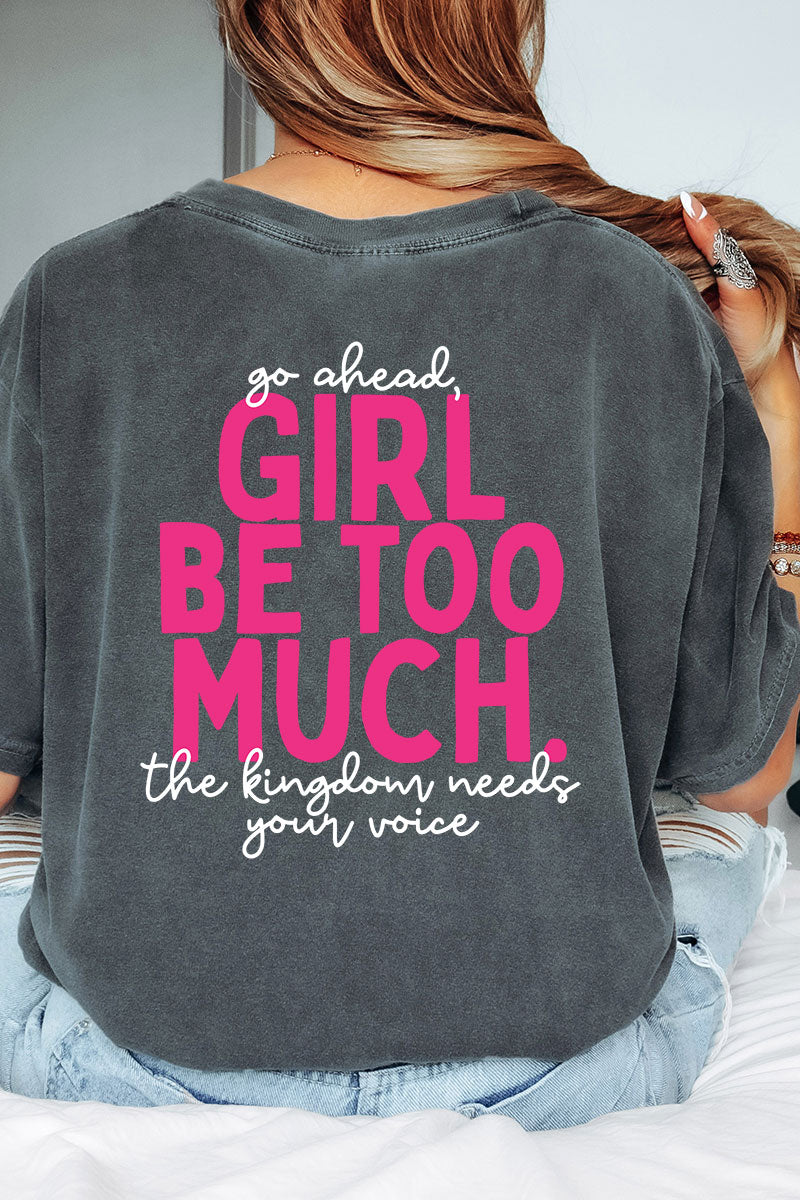 Esther Go Ahead Girl Full Front & Back Design Comfort Colors Adult Ring-Spun Cotton Tee