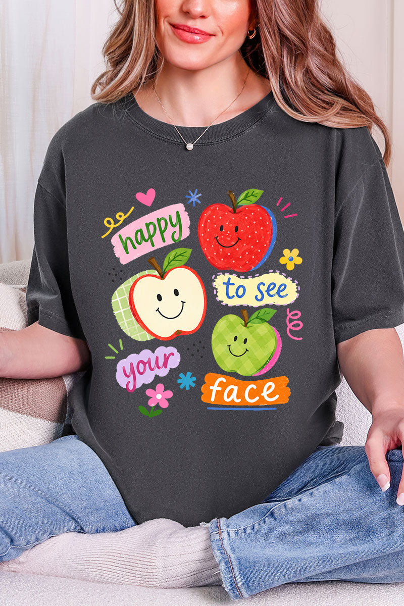 Happy To See Your Face Comfort Colors Adult Ring-Spun Cotton Tee