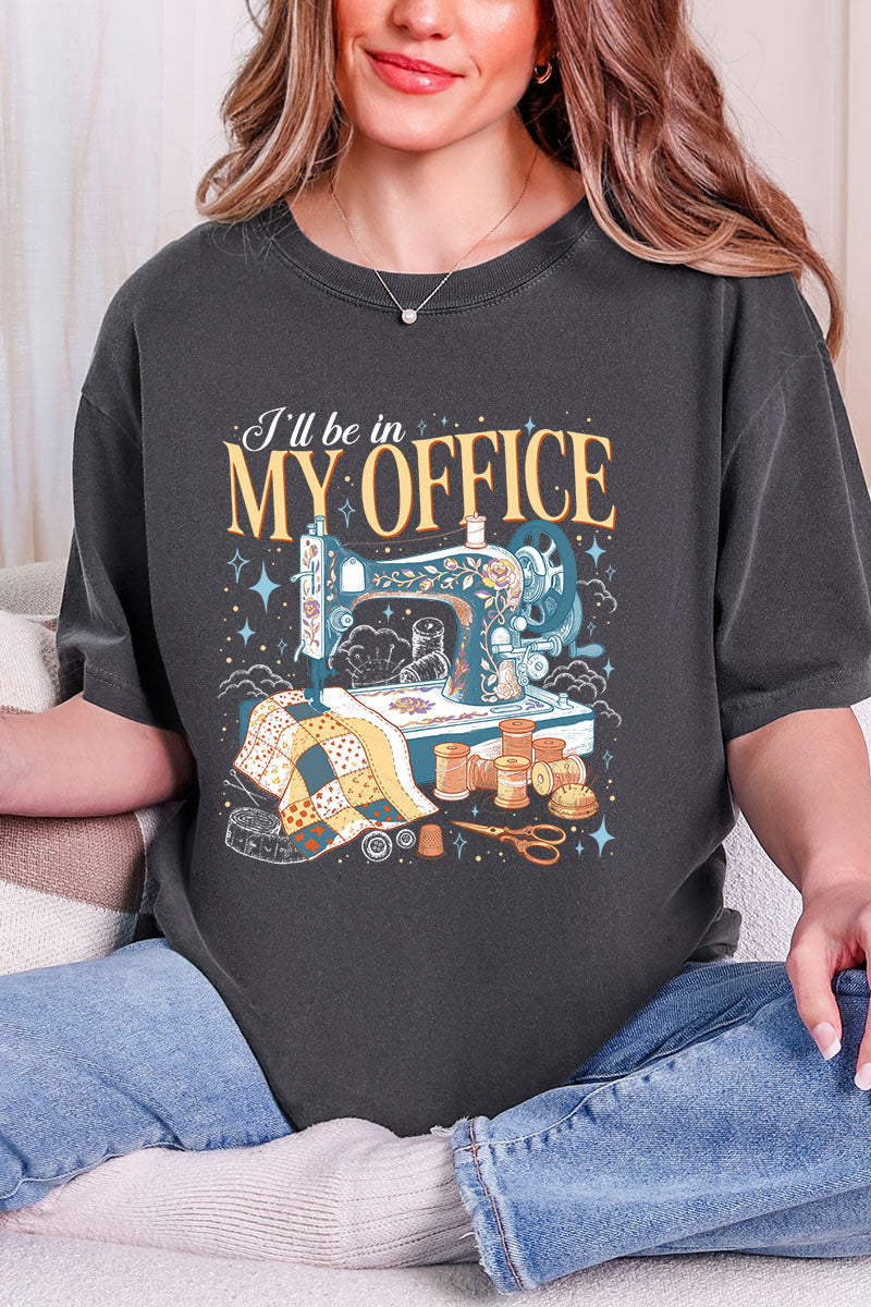 In My Office Sewing Comfort Colors Adult Ring-Spun Cotton Tee