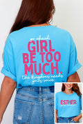 Esther Go Ahead Girl Full Front & Back Design Comfort Colors Adult Ring-Spun Cotton Tee