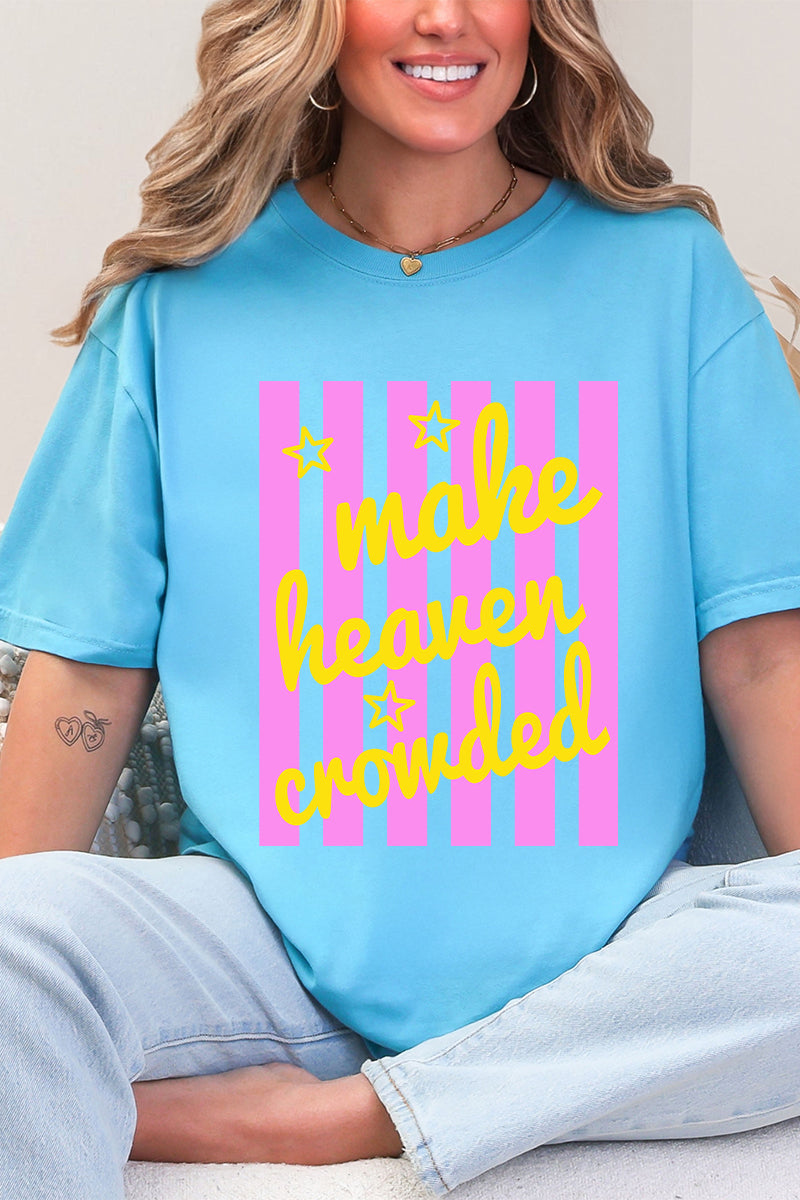 Retro Pop Make Heaven Crowded Comfort Colors Adult Ring-Spun Cotton Tee