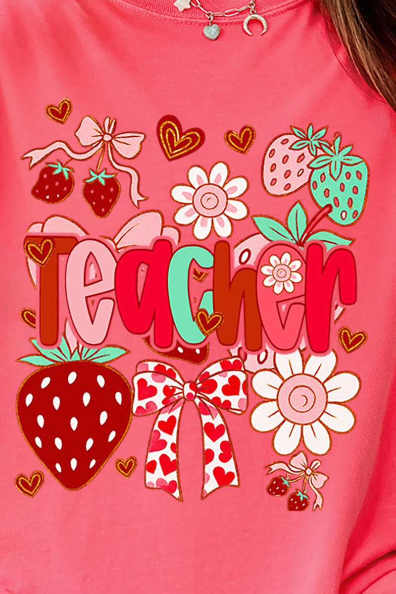 Berry Sweet Teacher Comfort Colors Adult Ring-Spun Cotton Tee