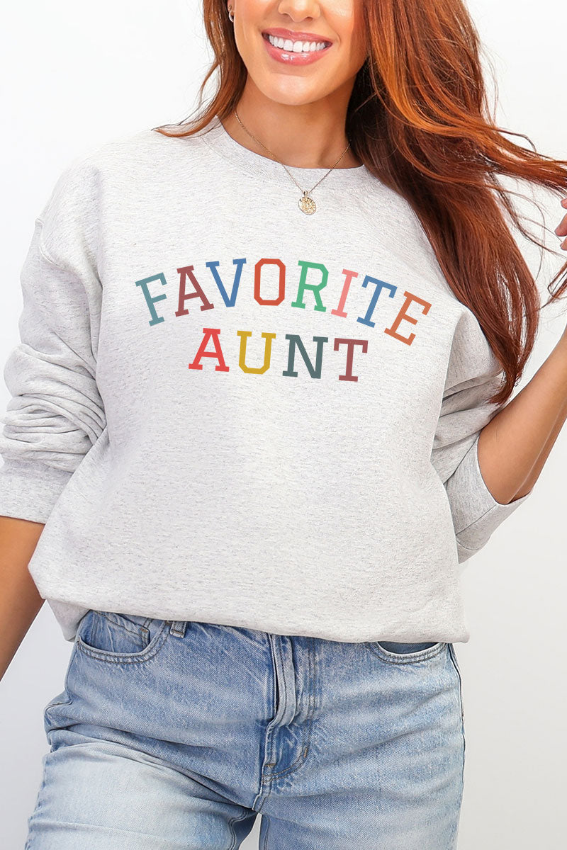 Always The Favorite Aunt Heavy Blend Crew Sweatshirt product image 1