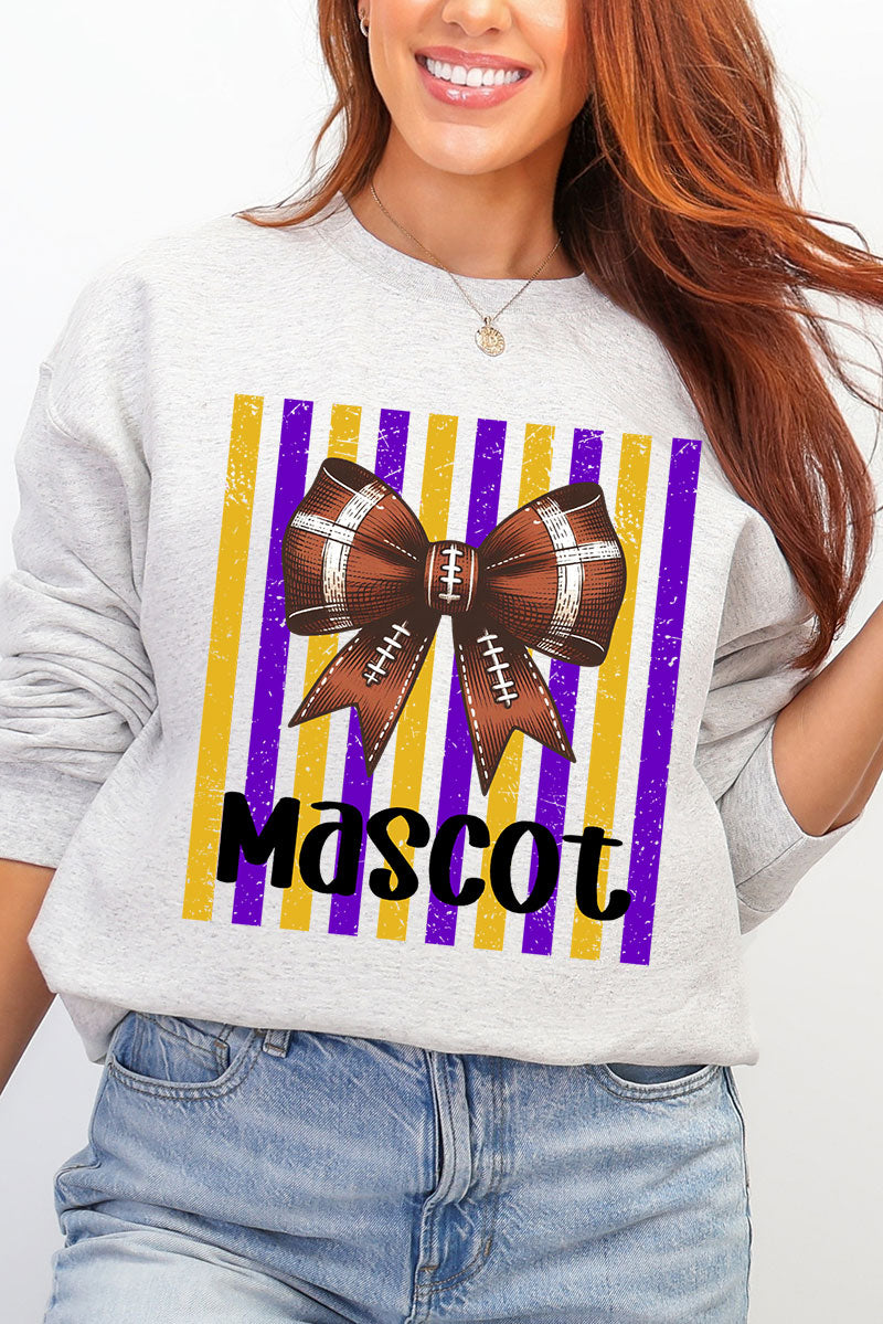 Personalized Purple & Yellow Gold Varsity Bow Heavy Blend product image 3