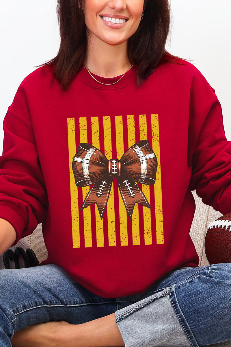 Yellow Gold Varsity Bow Heavy Blend Crew Sweatshirt product image 1