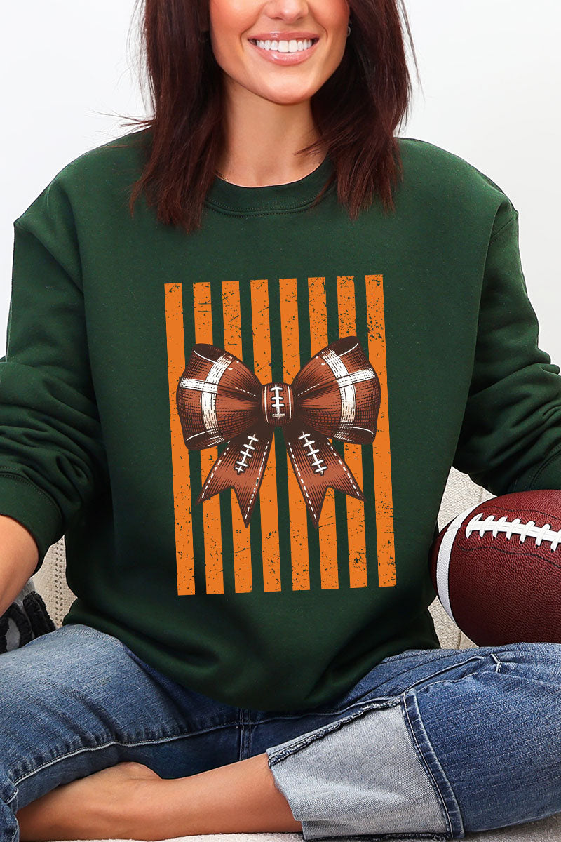 Orange Varsity Bow Heavy Blend Crew Sweatshirt product image 7