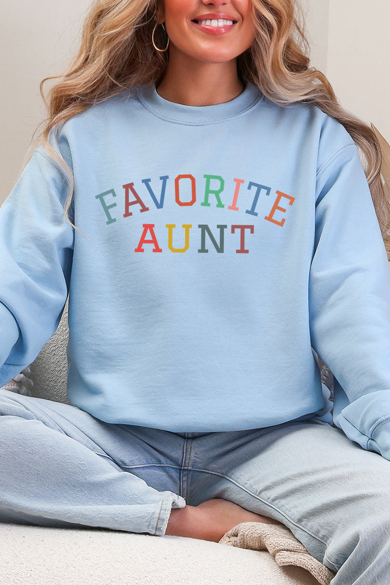 Always The Favorite Aunt Heavy Blend Crew Sweatshirt product image 3