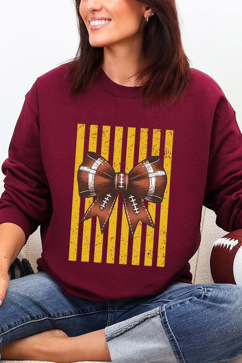 Yellow Gold Varsity Bow Heavy Blend Crew Sweatshirt product image 8