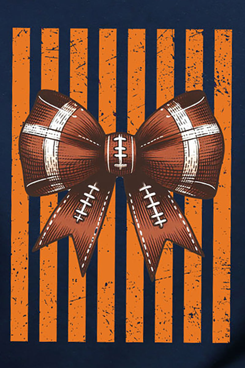 Orange Varsity Bow Heavy Blend Crew Sweatshirt product image 2