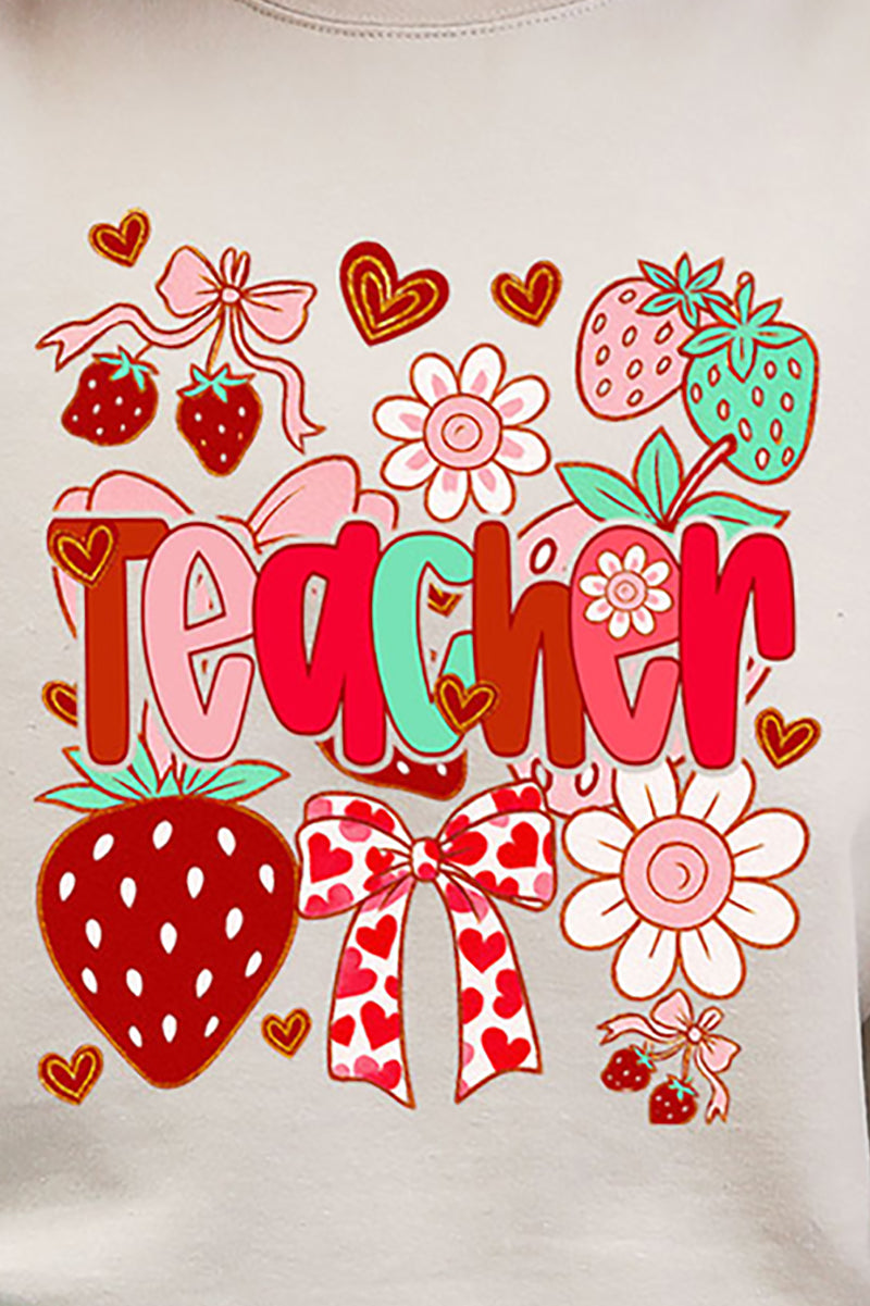 Berry Sweet Teacher Heavy Blend Crew Sweatshirt product image 2