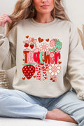 Berry Sweet Teacher Heavy Blend Crew Sweatshirt product image 1