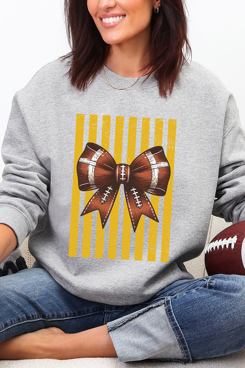 Yellow Gold Varsity Bow Heavy Blend Crew Sweatshirt product image 12