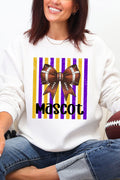 Personalized Purple & Yellow Gold Varsity Bow Heavy Blend product image 1