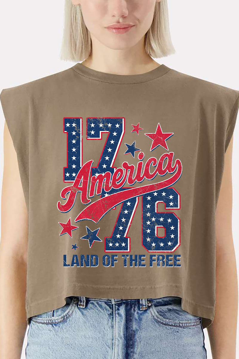 1776 Retro Women's Garment-Dyed Heavyweight Muscle Tee product image 3