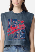 1776 Retro Women's Garment-Dyed Heavyweight Muscle Tee product image 1