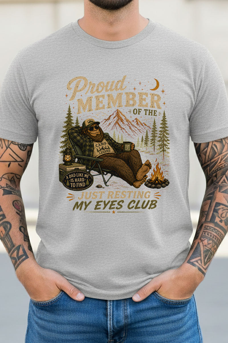Resting My Eyes Club Short Sleeve Relaxed Fit T-Shirt product image 3