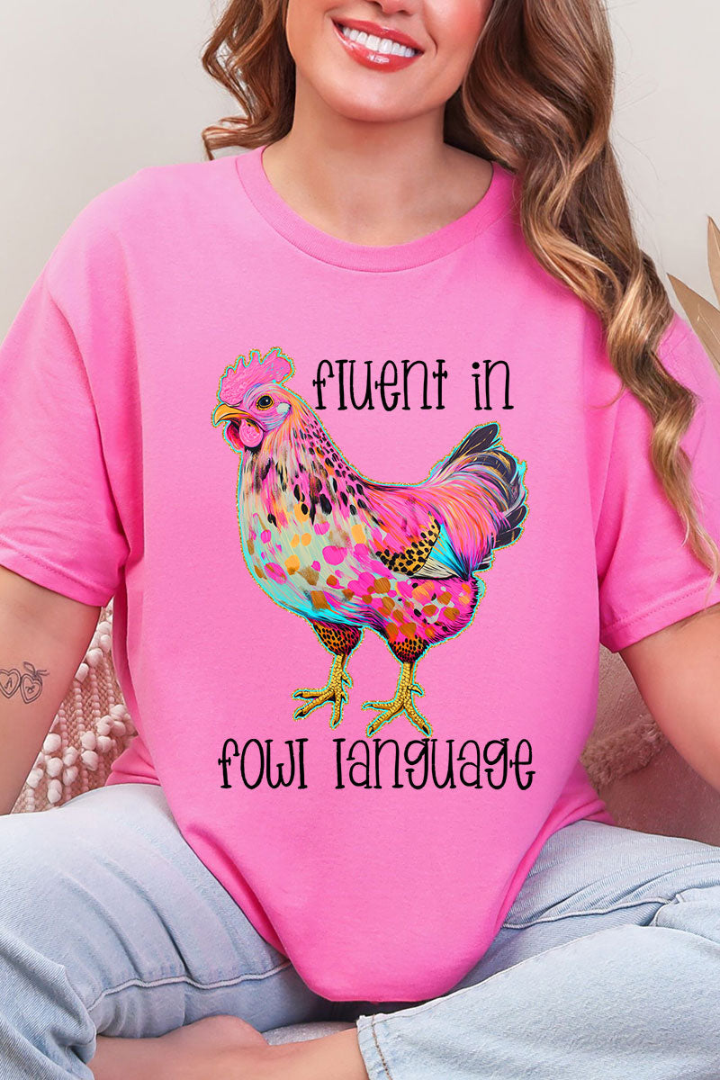 Fluent In Fowl Language Short Sleeve Relaxed Fit T-Shirt product image 4