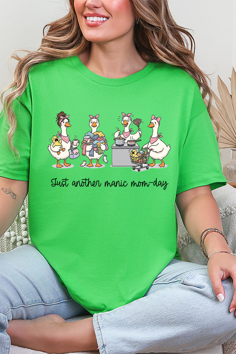Manic Mom-day Geese Short Sleeve Relaxed Fit T-Shirt product image 6