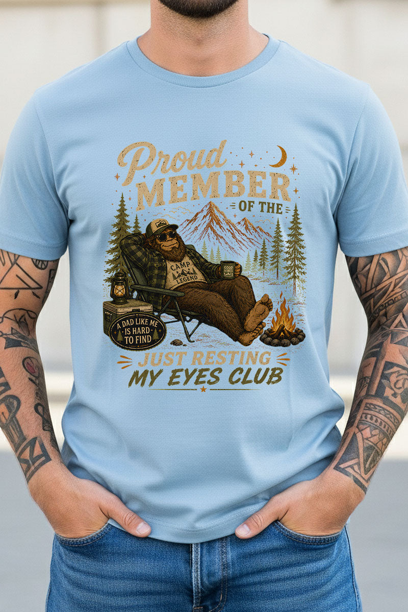 Resting My Eyes Club Short Sleeve Relaxed Fit T-Shirt product image 1
