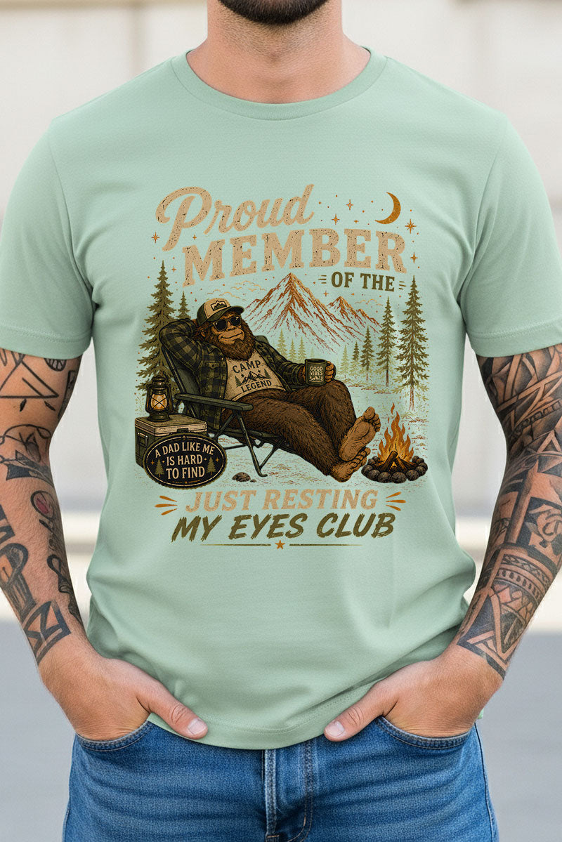 Resting My Eyes Club Short Sleeve Relaxed Fit T-Shirt product image 4