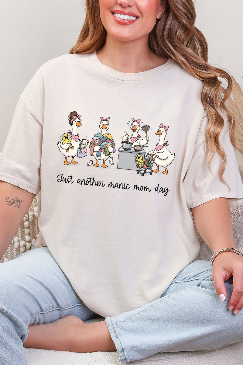 Manic Mom-day Geese Short Sleeve Relaxed Fit T-Shirt product image 9