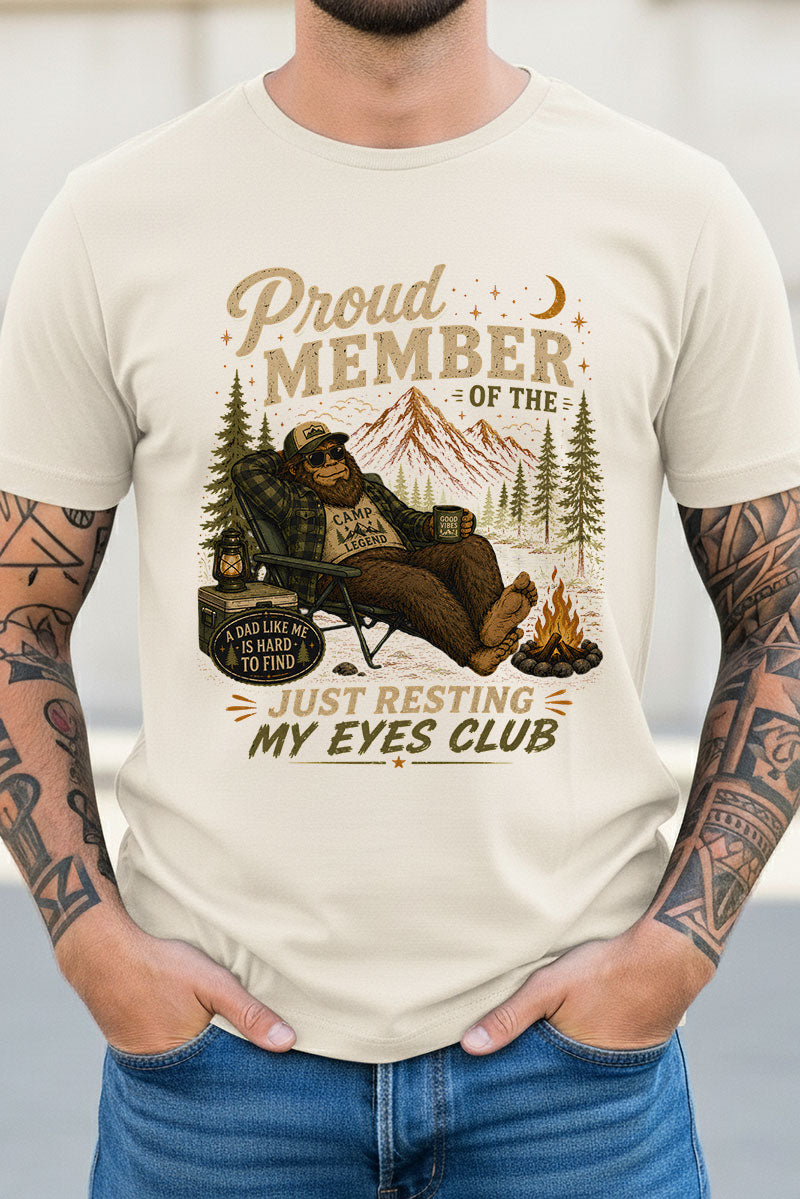 Resting My Eyes Club Short Sleeve Relaxed Fit T-Shirt product image 6