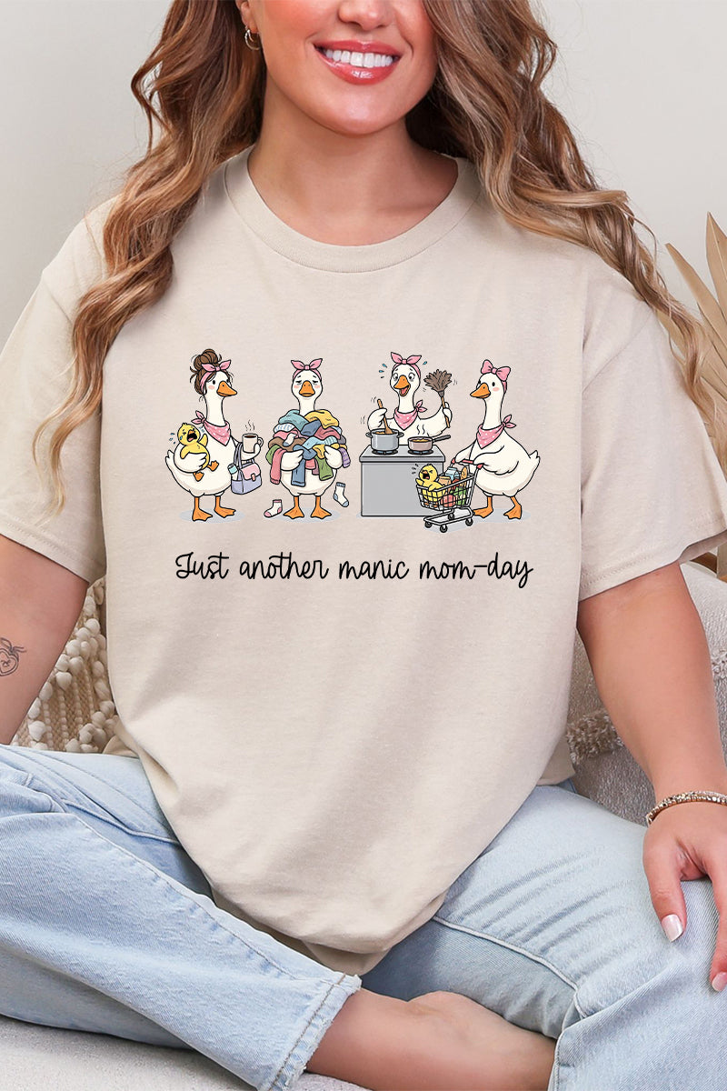Manic Mom-day Geese Short Sleeve Relaxed Fit T-Shirt product image 10
