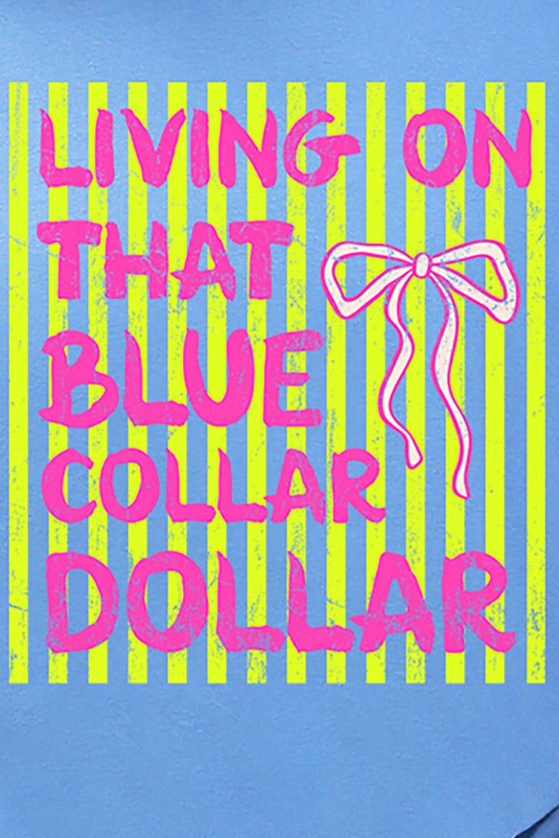 Striped Blue Collar Dollar Yellow And Pink Softstyle Adult product image 2