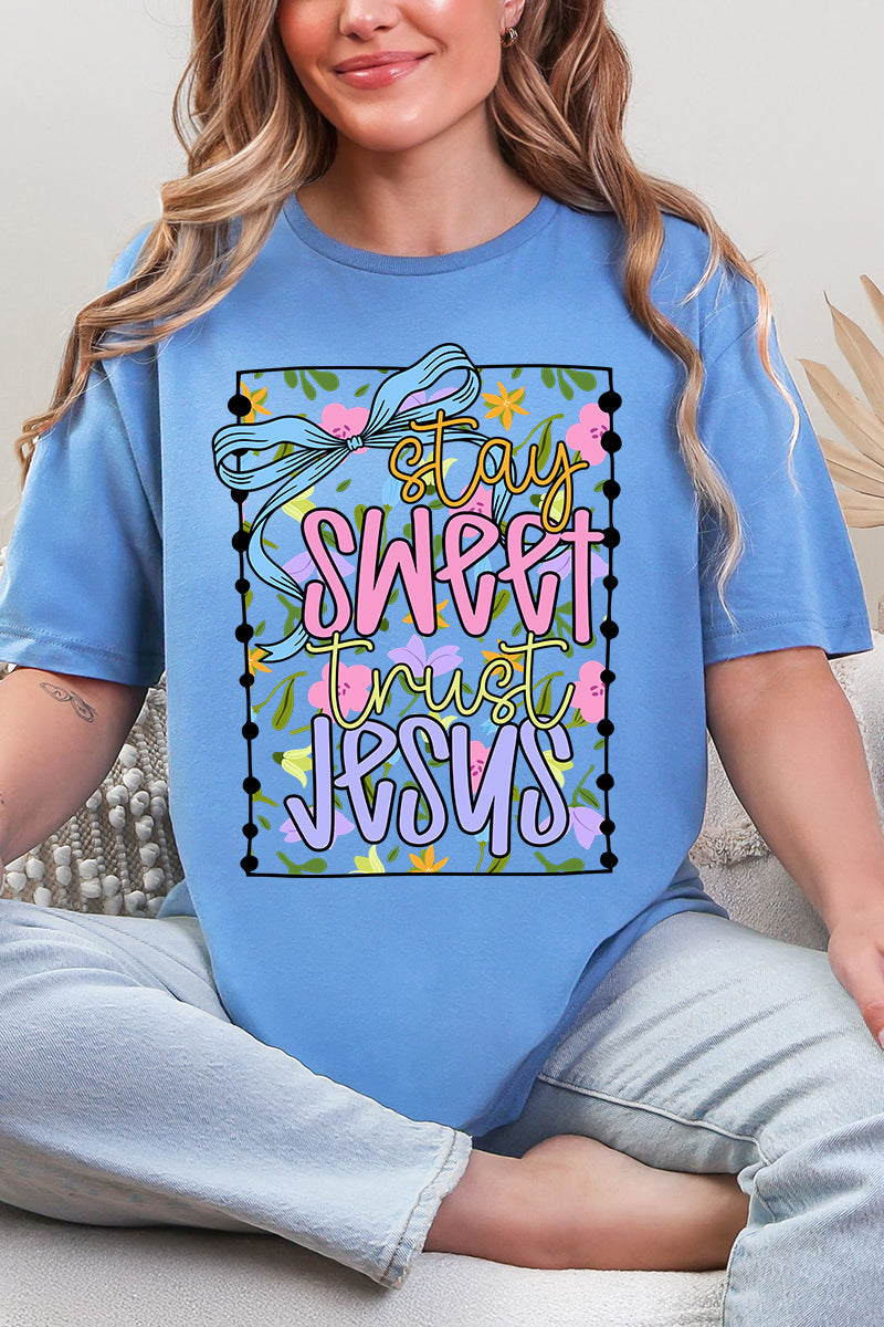 Stay Sweet Trust Jesus Softstyle Adult T-Shirt product image 1
