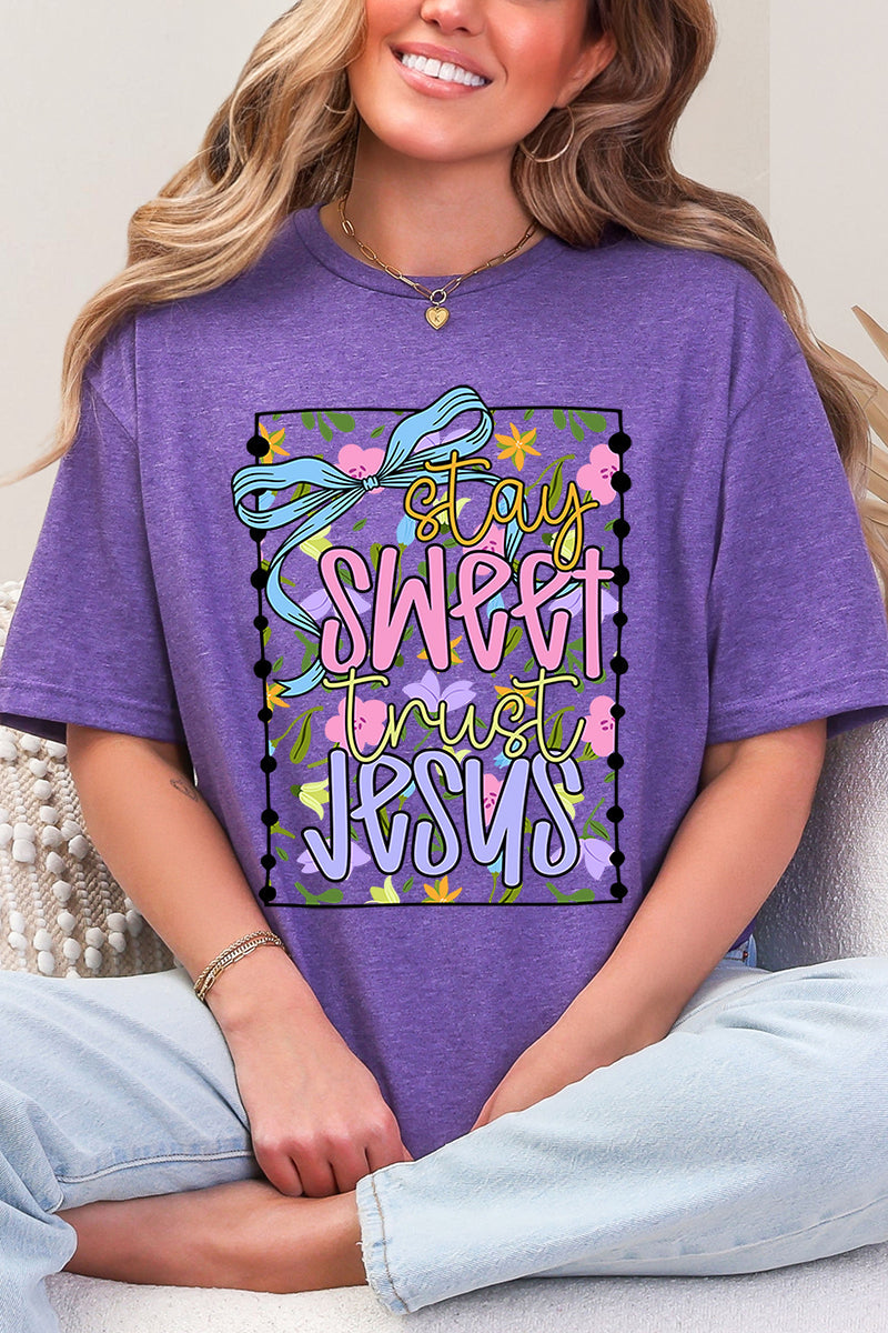 Stay Sweet Trust Jesus Softstyle Adult T-Shirt product image 4