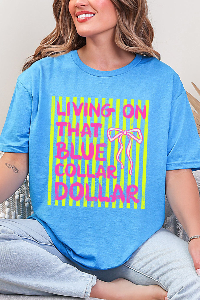 Striped Blue Collar Dollar Yellow And Pink Softstyle Adult product image 3