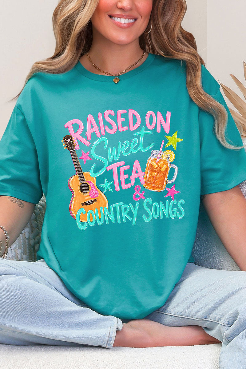 Sweet Tea And Country Music Softstyle Adult T-Shirt product image 1
