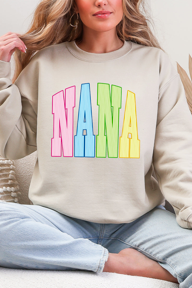 Color Me Loved Nana Ecosmart Crewneck Sweatshirt product image 7