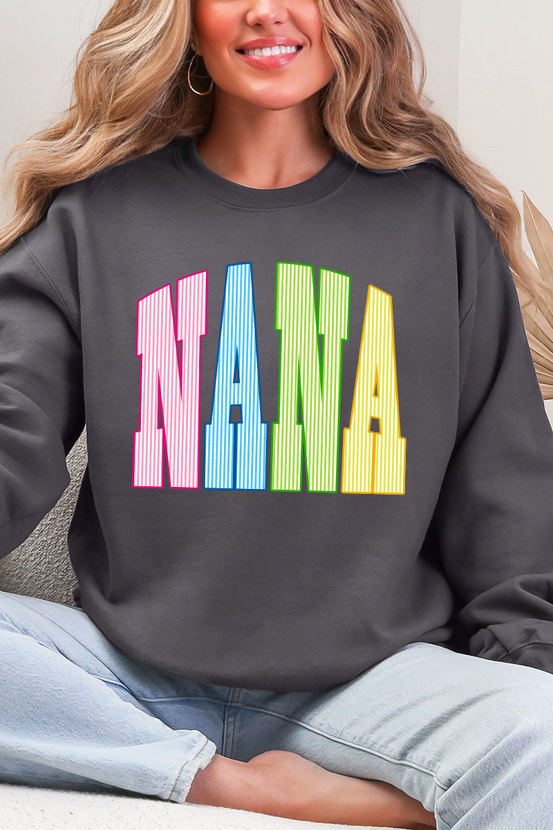 Color Me Loved Nana Ecosmart Crewneck Sweatshirt product image 1