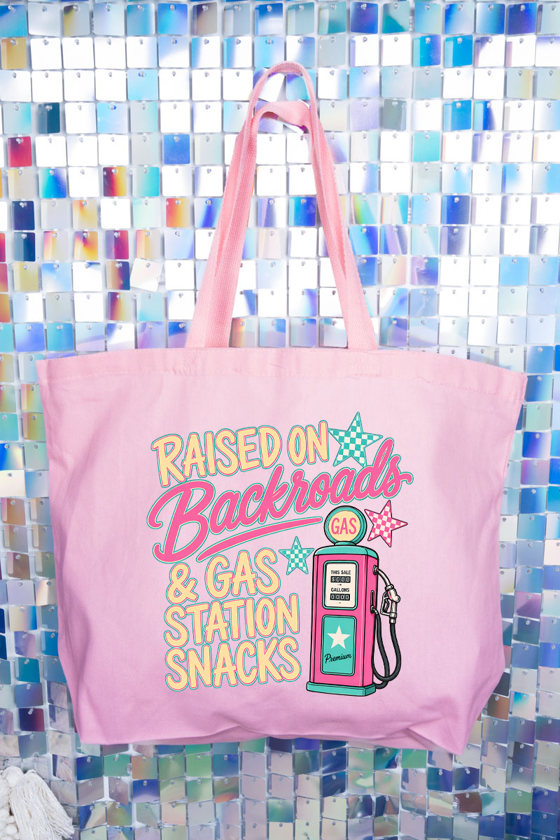Gas Station Snacks Canvas Jumbo Tote