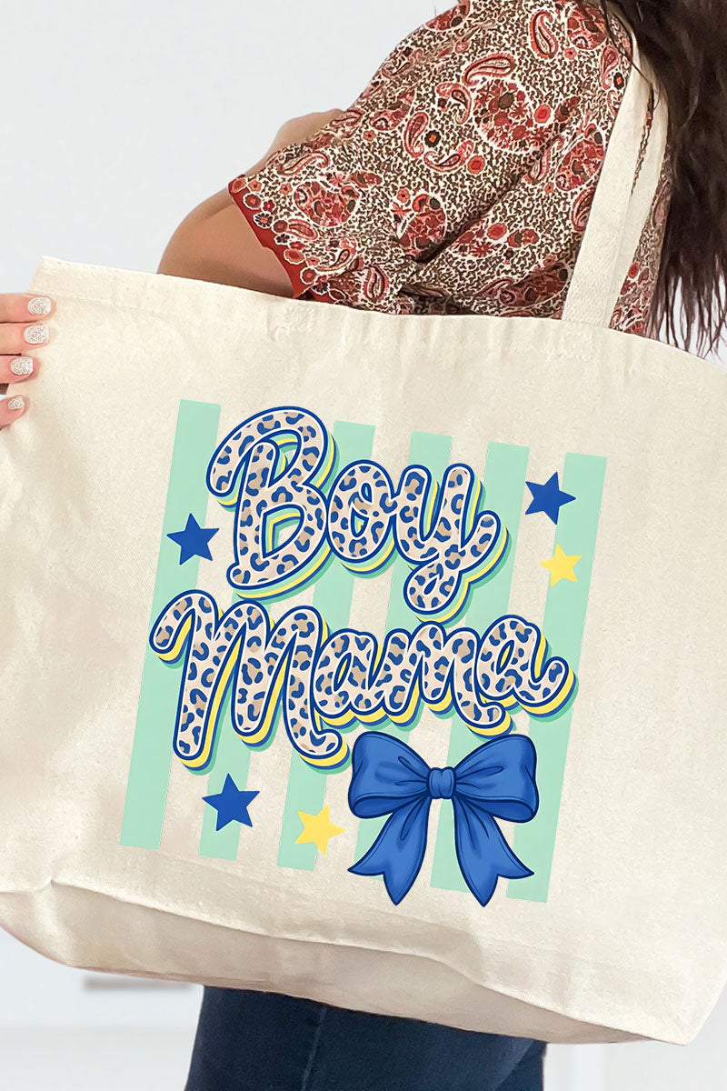 Wild Ones Boy Mama Canvas Jumbo Tote